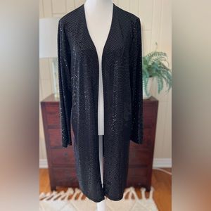 NWT Jules and Leopold long black sequent  jacket. Size L.